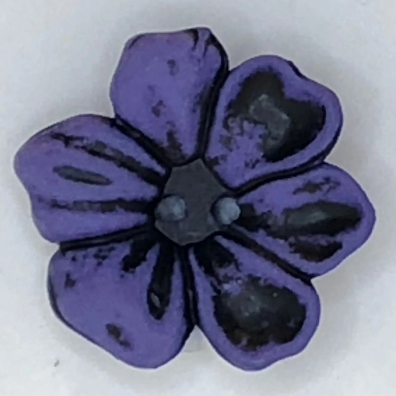 2 Hole Matt Flower Frangipani Button 15mm