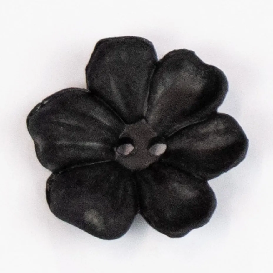 2 Hole Matt Flower Frangipani Button 15mm