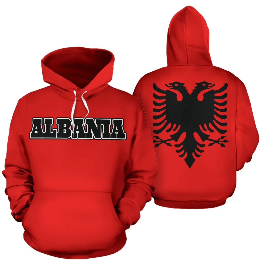 Albania All Over Hoodie - Coat Of Arm -  BN09