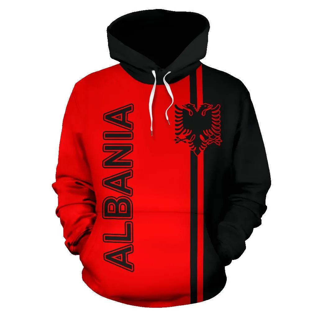 Albania All Over Hoodie - Straight Version - Bn04