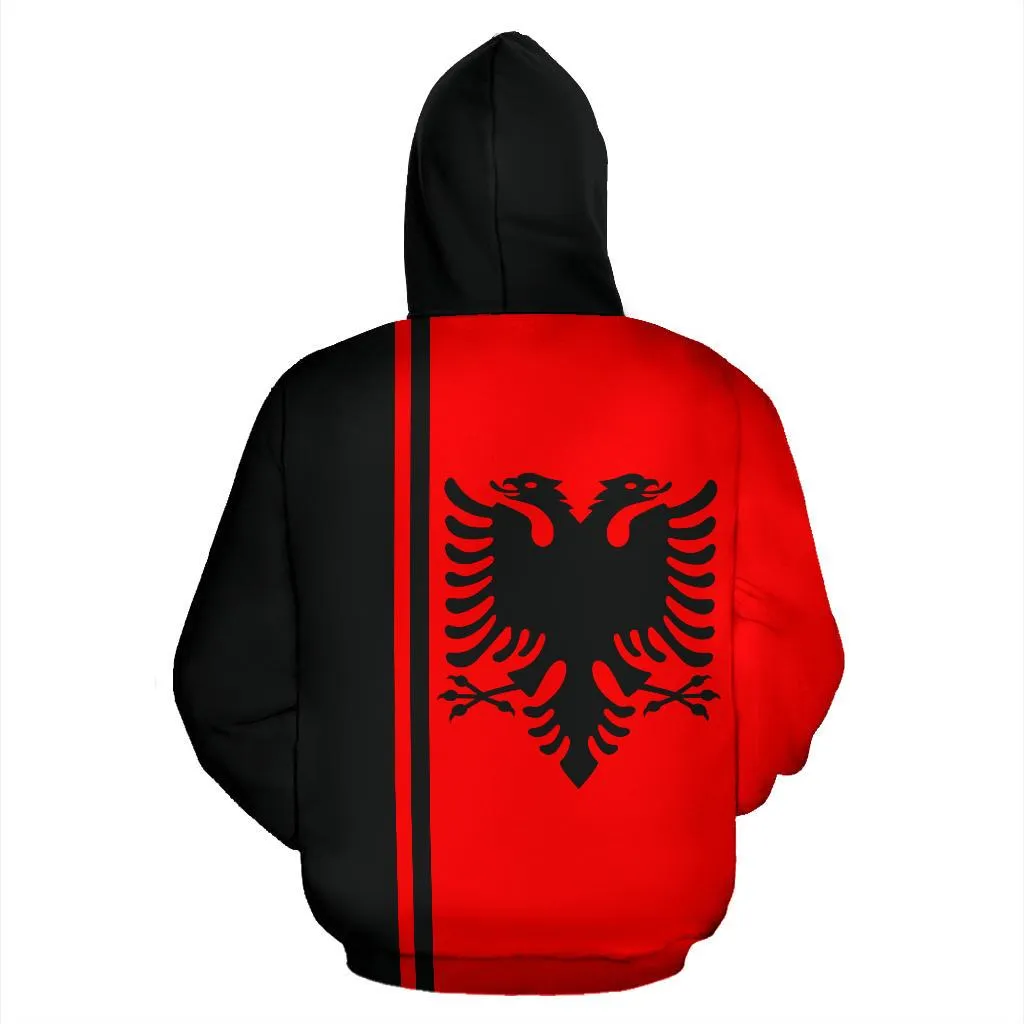 Albania All Over Hoodie - Straight Version - Bn04