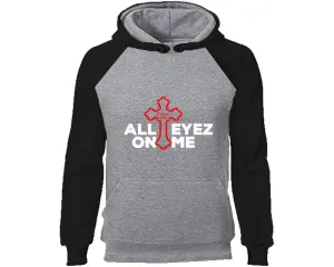 All Eyes On Me Raglan Hoodie, Rap, Hip-Hop R&B Inspired Hoodie