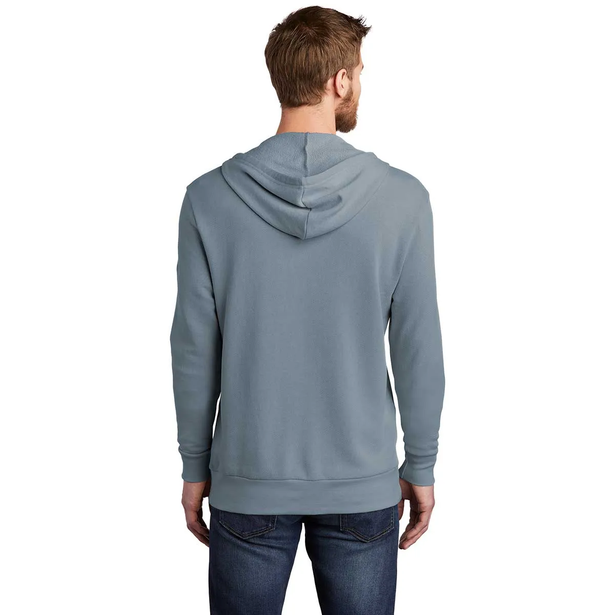 Alternative Apparel Men's Washed Denim Washed Terry Challenger Hoodie