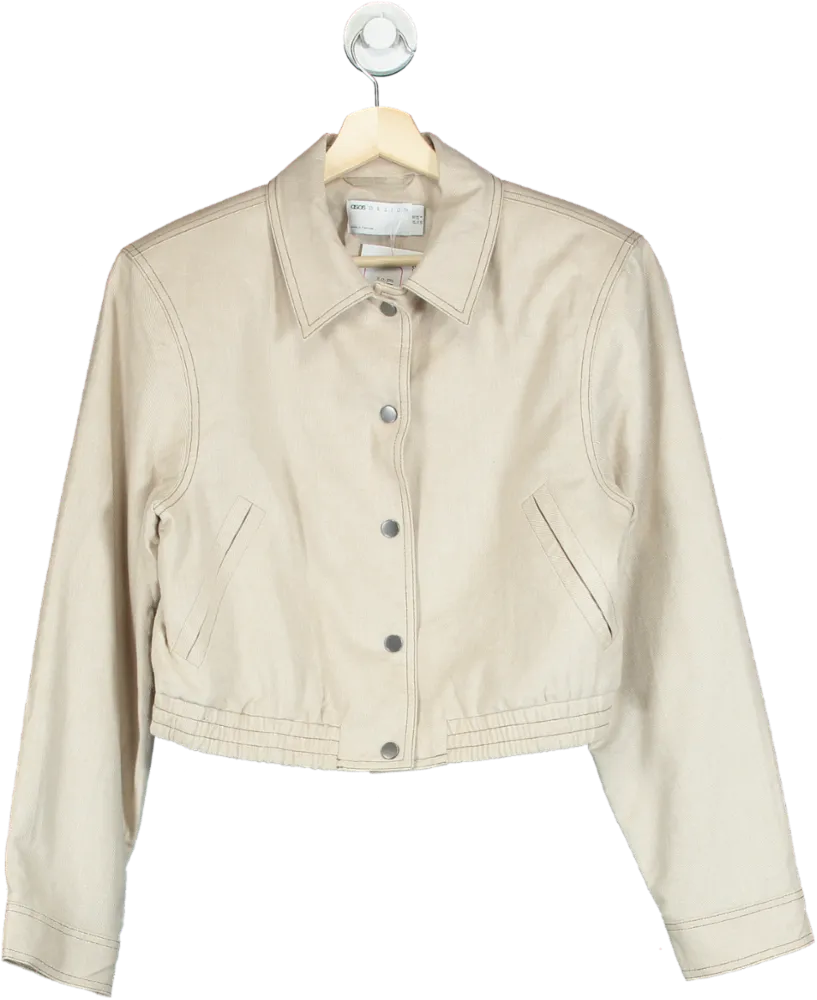 ASOS Beige Denim Jacket UK 10