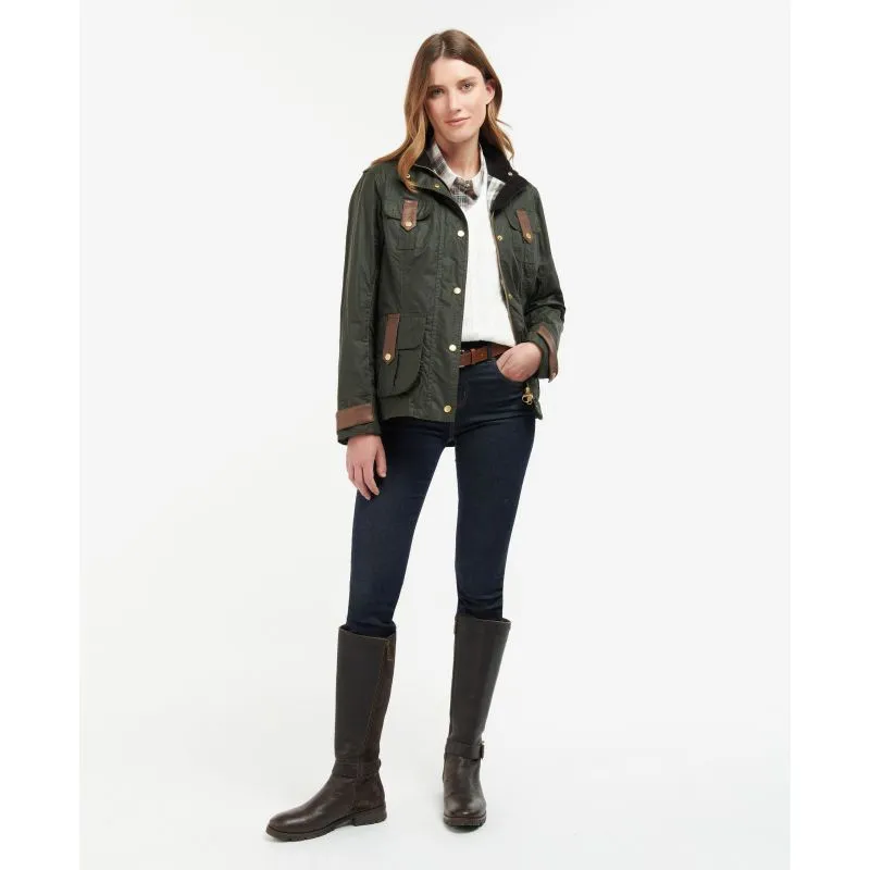 Barbour Premium Defence Ladies Wax Jacket - Archive Olive/Ancient