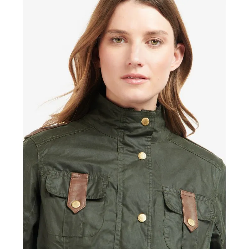 Barbour Premium Defence Ladies Wax Jacket - Archive Olive/Ancient