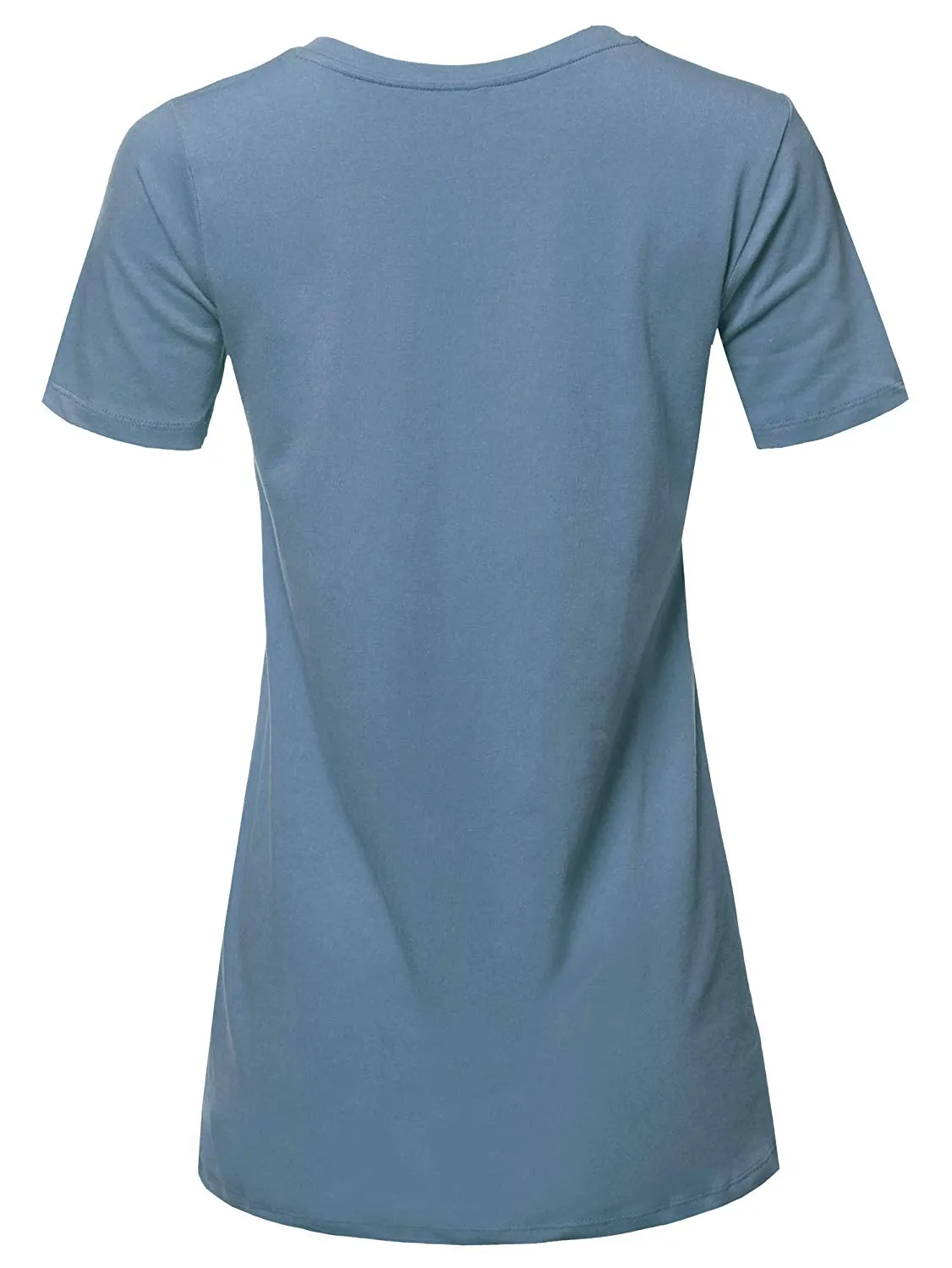 Basic Solid Premium Cotton Short Sleeve V-neck T Shirt Tee Tops