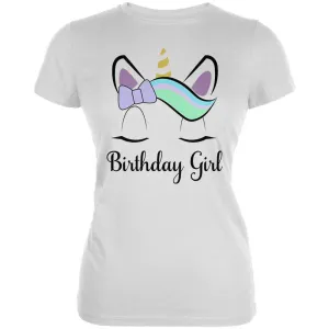 Birthday Girl Unicorn Juniors Soft T Shirt