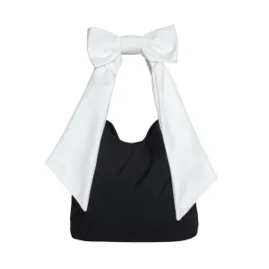 Bow Tote Bag | 'Black Moonlight'