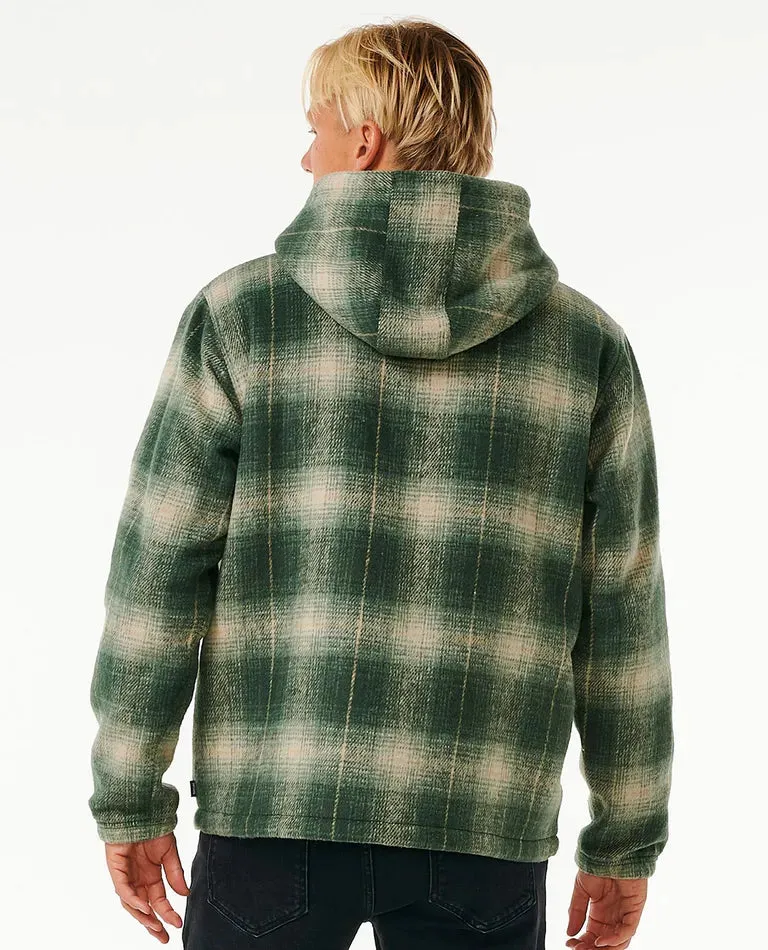 Classic Surf Check Jacket - Dark Olive