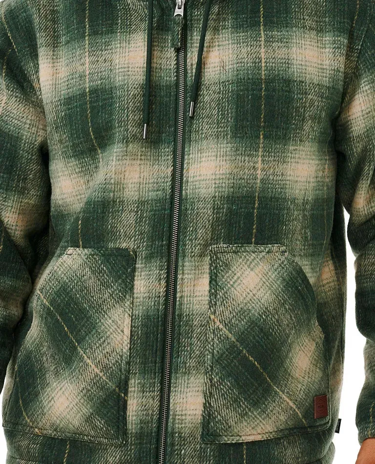 Classic Surf Check Jacket - Dark Olive