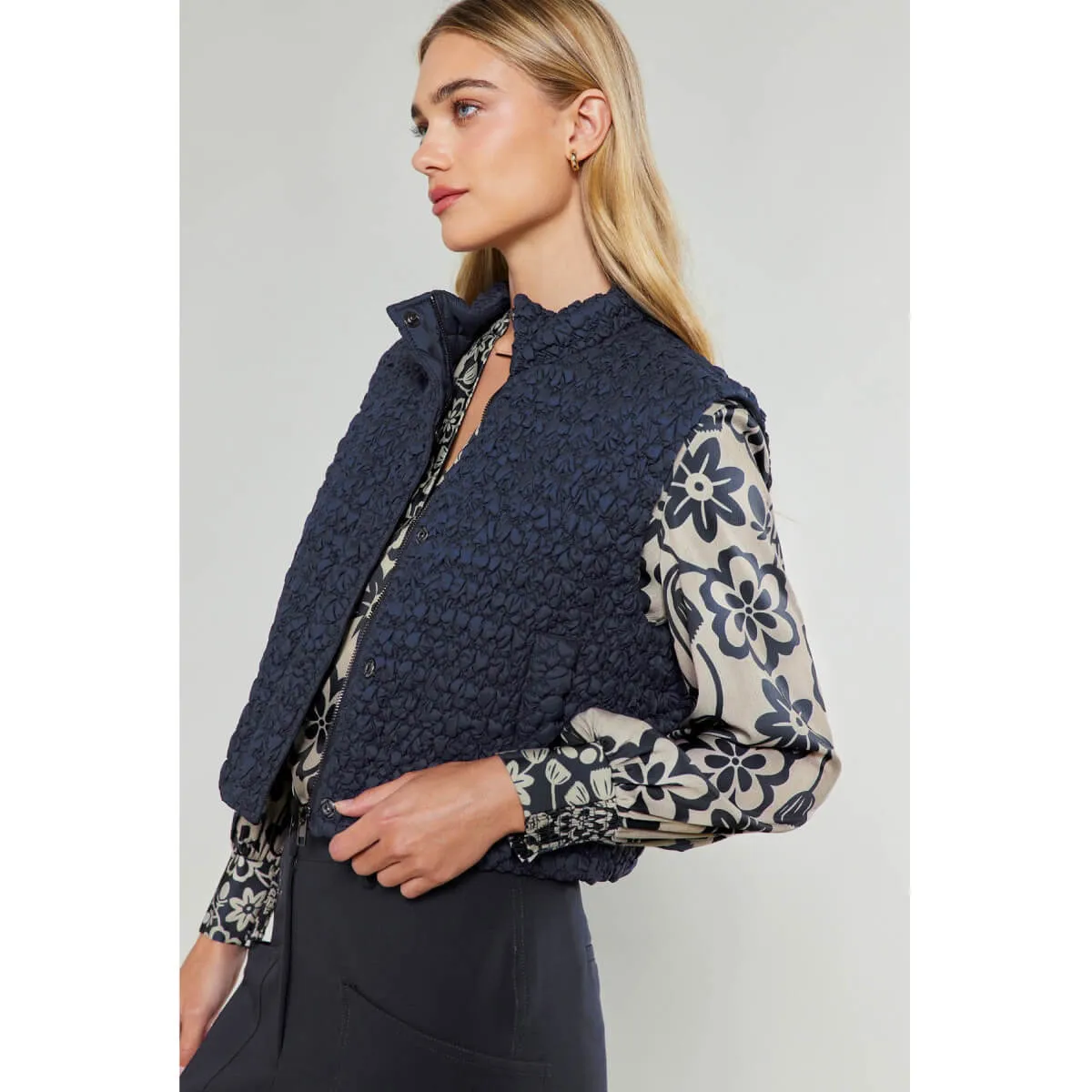 Cropped Quilting Vest