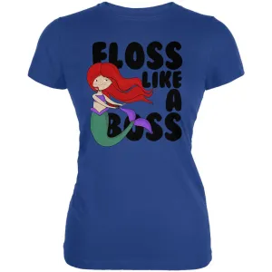 Floss Like A Boss Mermaid Juniors Soft T Shirt