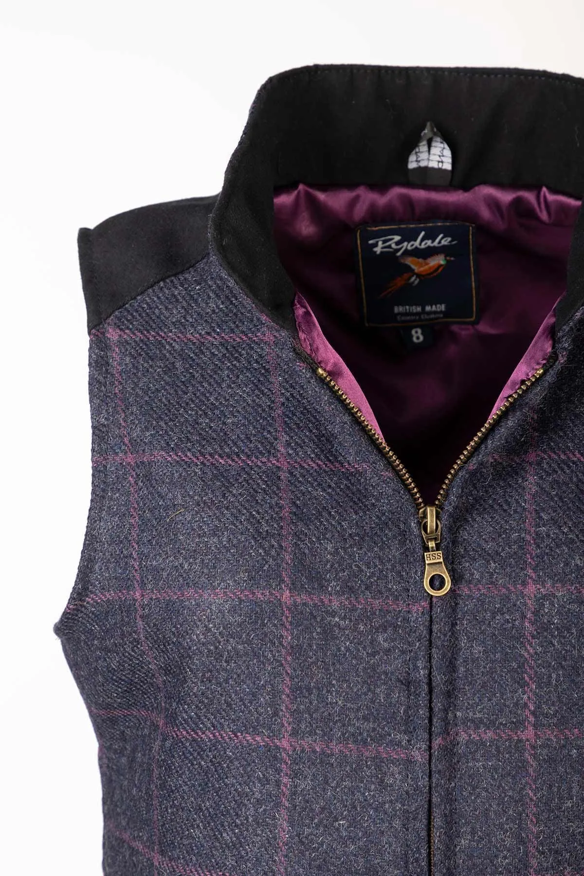 Haworth Tweed Waistcoat Navy Tweed