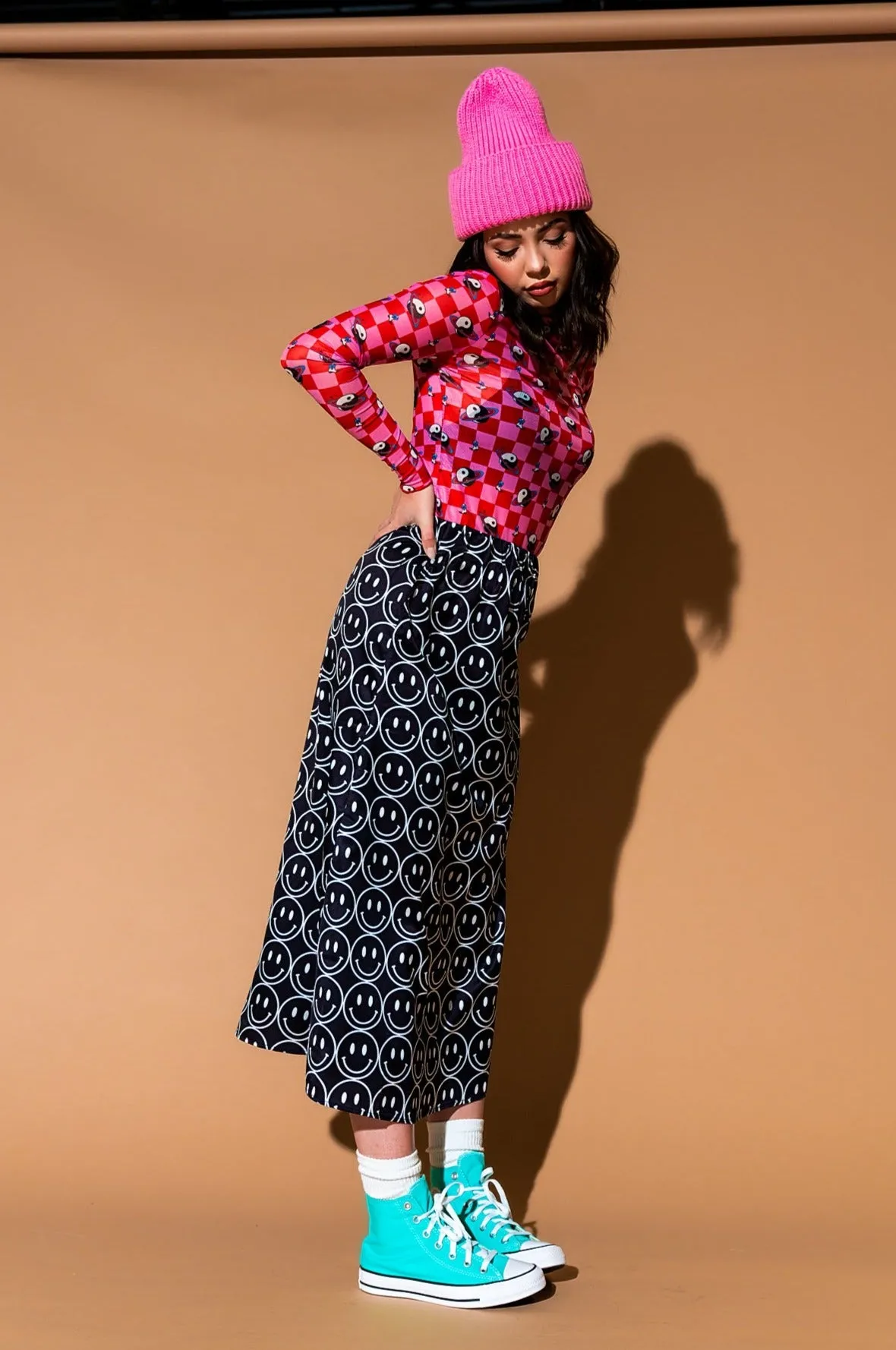 It Girl Midi Skirt in Current Mood