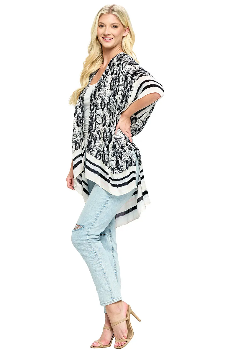 Kimono Wrap Stylish Animal Print