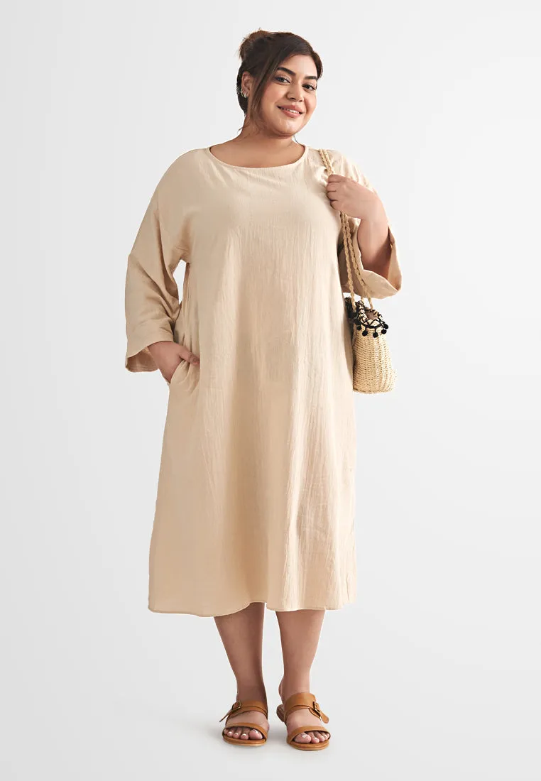 Komi Ikizen Linen Midi Dress