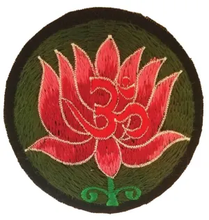 Lotus/Om Patches (Pack Of 5)