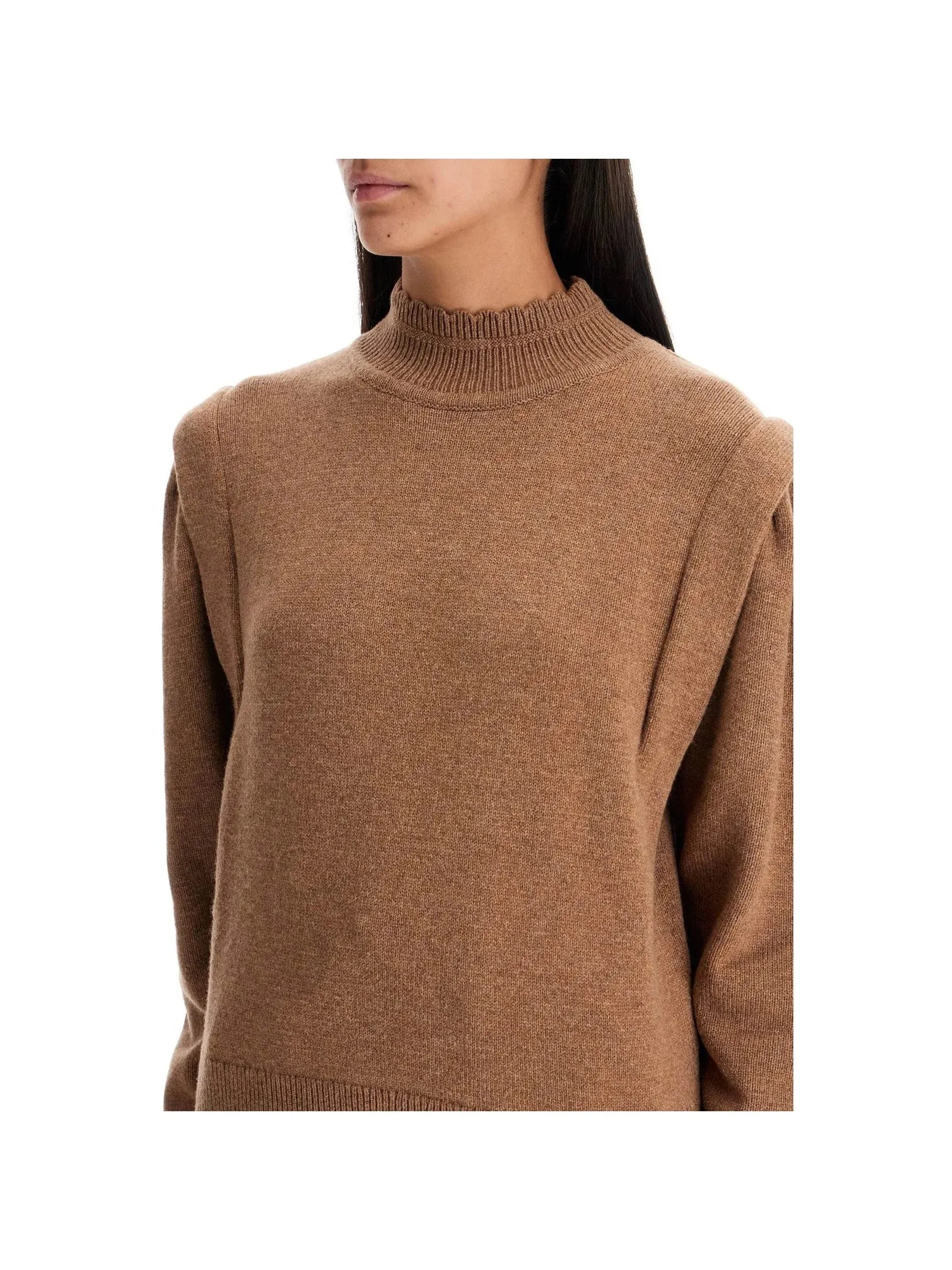 Lucile Scalloped Neck Sweater