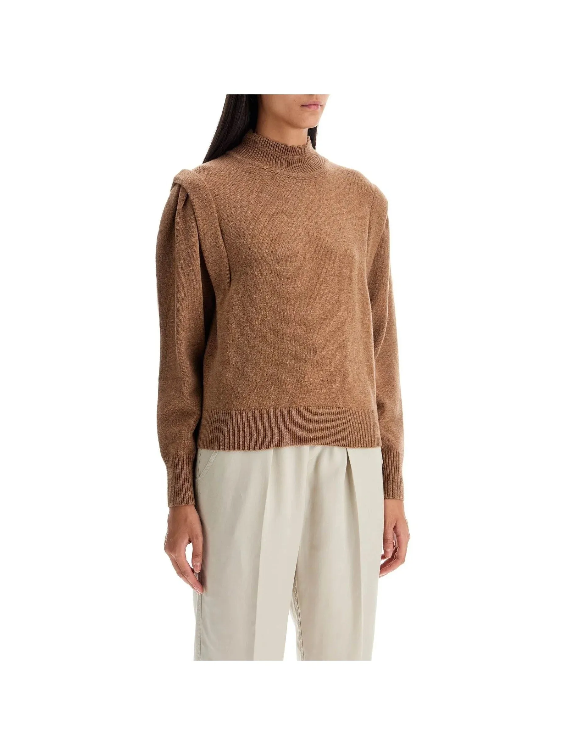 Lucile Scalloped Neck Sweater