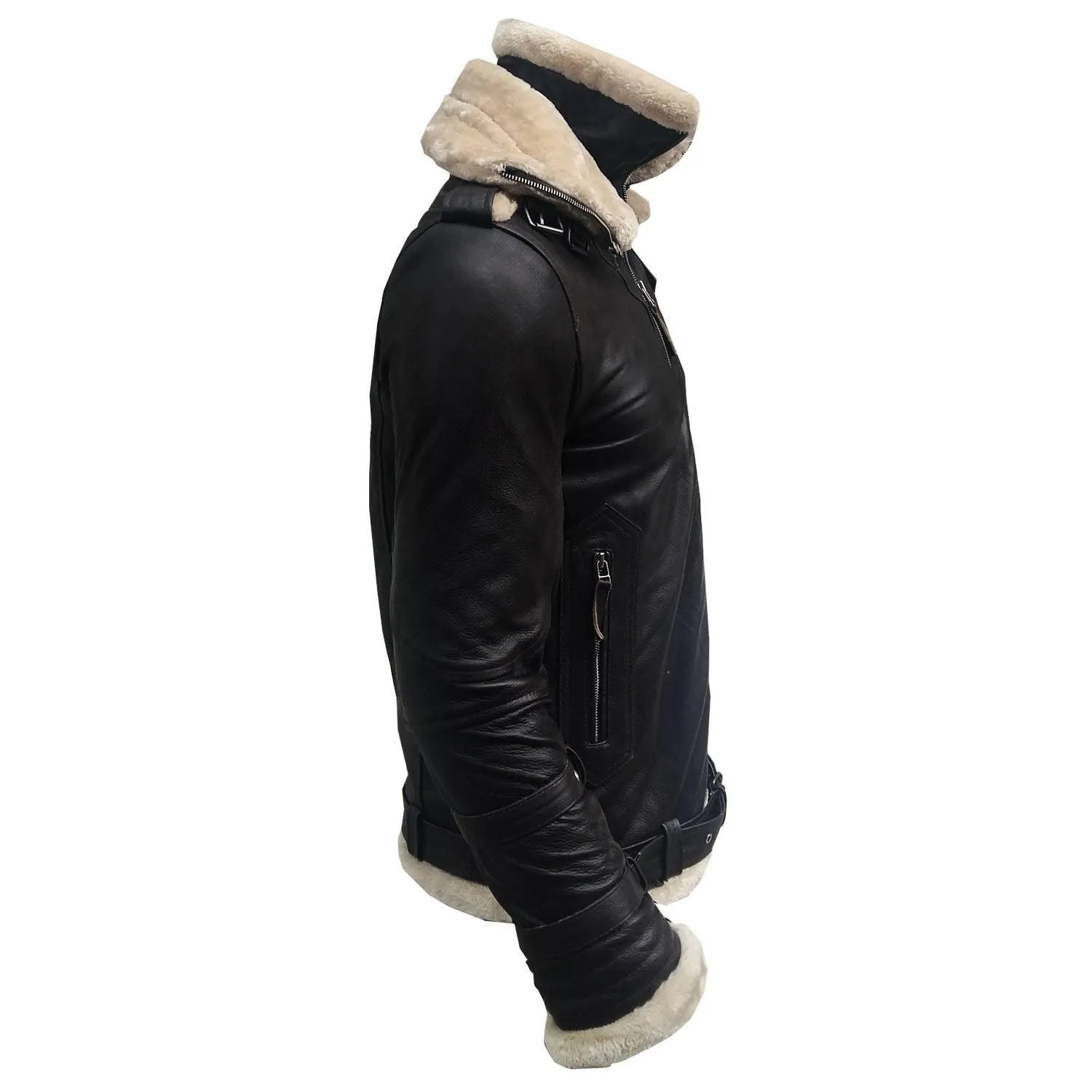 Men's Aviator B3 Bomber Faux Shearling Jacket