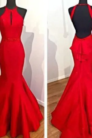 Mermaid Red Prom Dress Long Prom Dresses Charming Prom Dresses prom dresses WK855