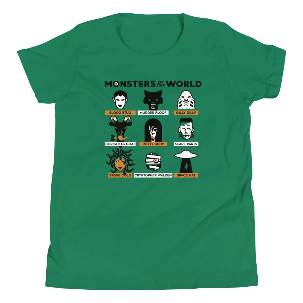 Monsters Of The World Kid's Youth Tee