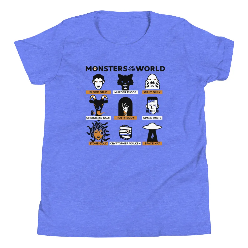 Monsters Of The World Kid's Youth Tee