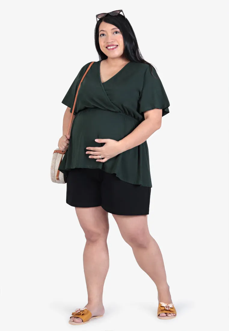 Nene Maternity Lounge Shorts - Black