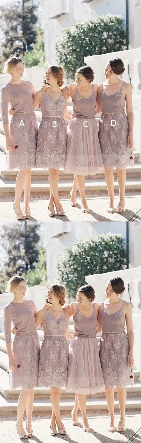 Short Bridesmaid Dress, Charming Bridesmaid Dress