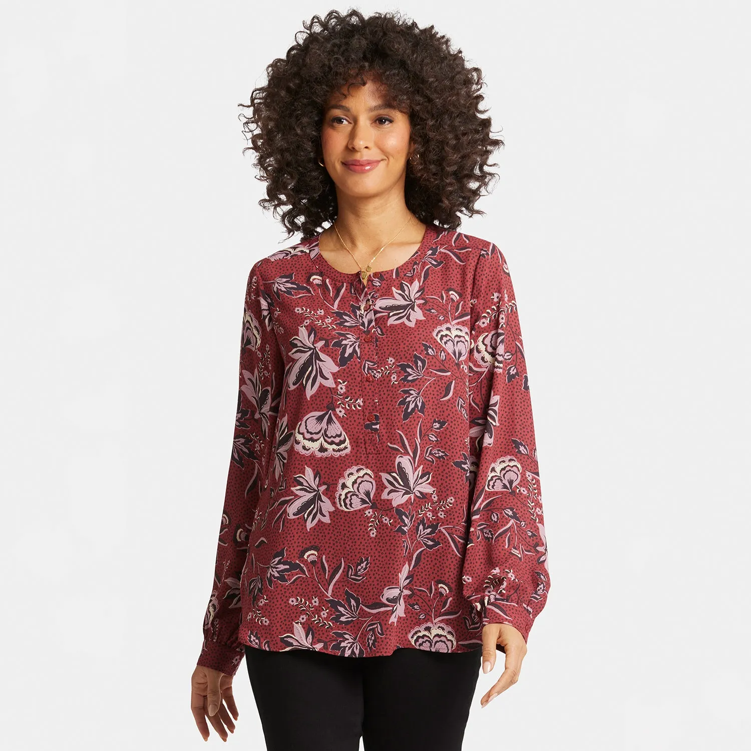 Simone Blouse - Rosa Blooms