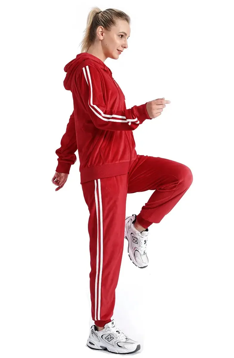 Velour Tracksuit Plus Size