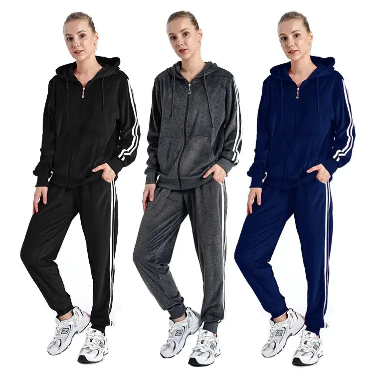 Velour Tracksuit Plus Size