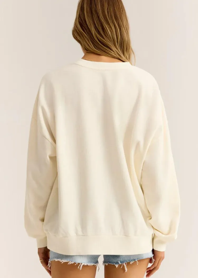 Z Supply Soleil Sunday Sweatshirt - Sea Salt ***FINAL SALE***