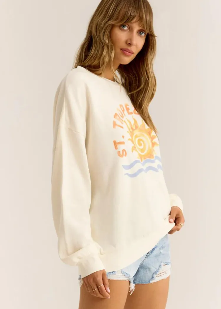 Z Supply Soleil Sunday Sweatshirt - Sea Salt ***FINAL SALE***